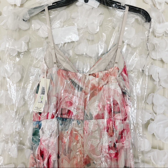Eliza J floral print embroidered mesh gown - Picture 10 of 10